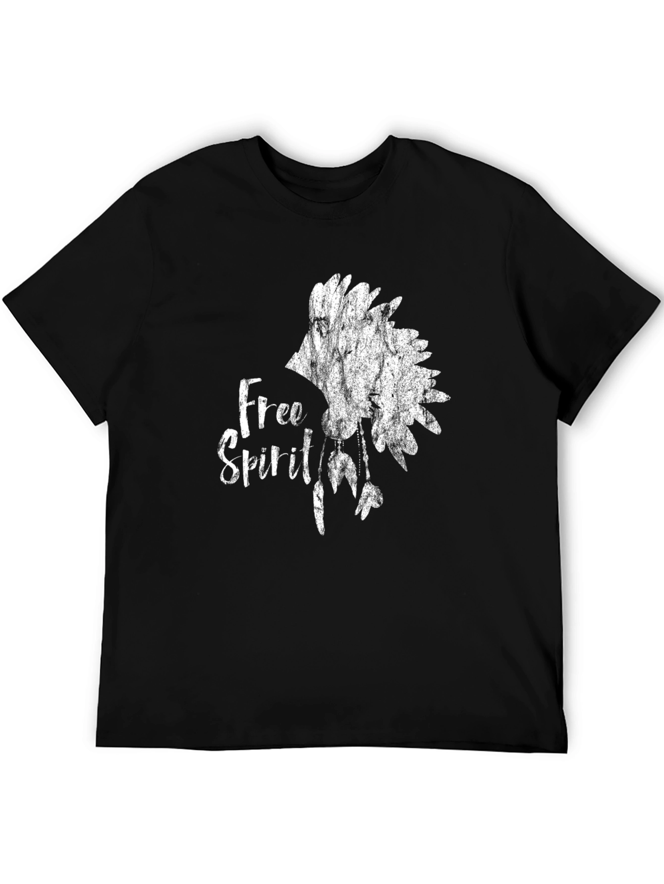 Free Spirit Graphic Tee - Stylish Black T-Shirt
