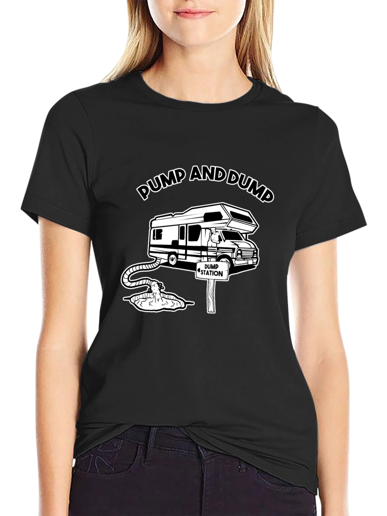 Pump and Dump RV Humor Graphic Tee