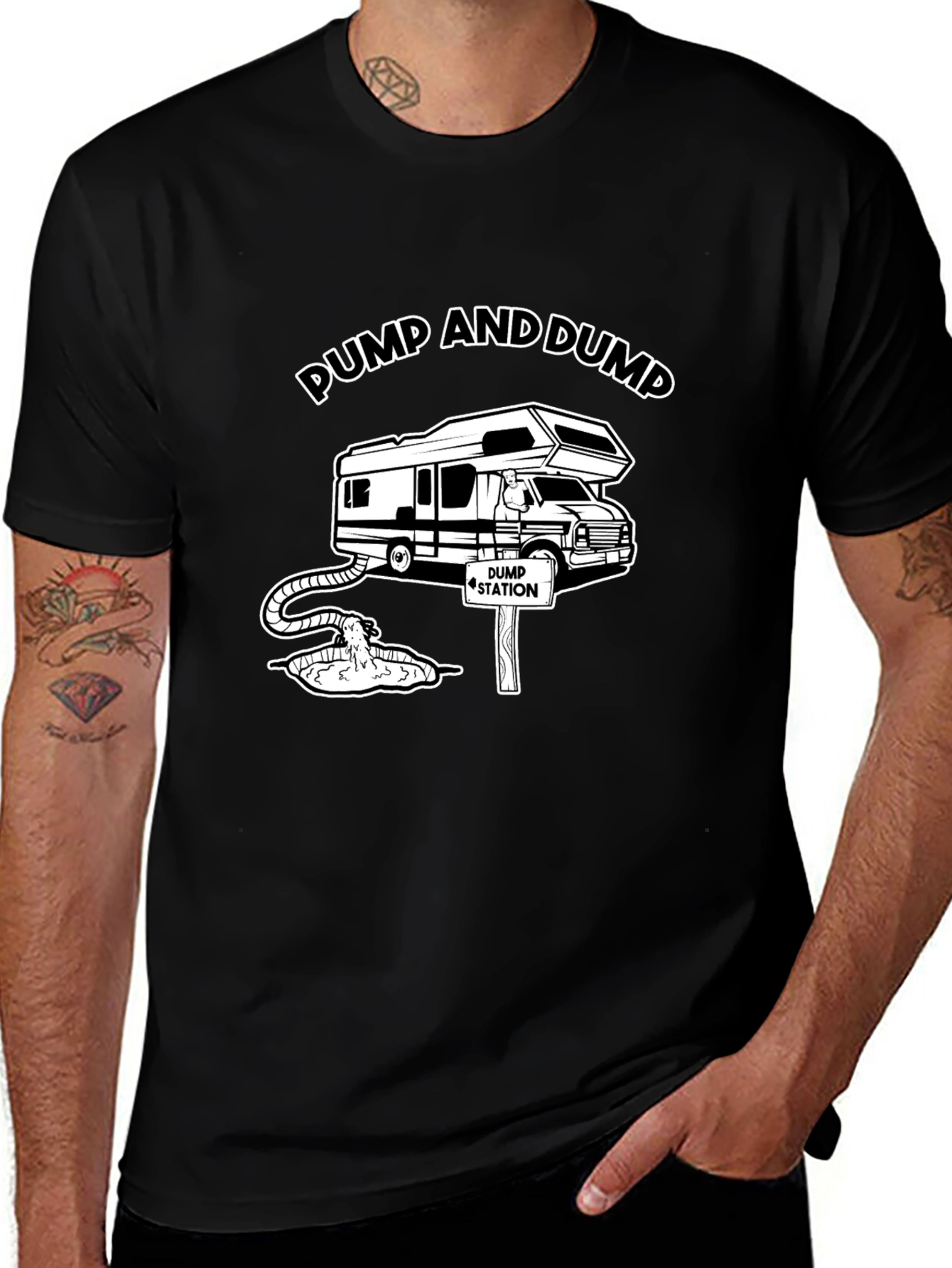 Pump and Dump RV Humor Graphic Tee