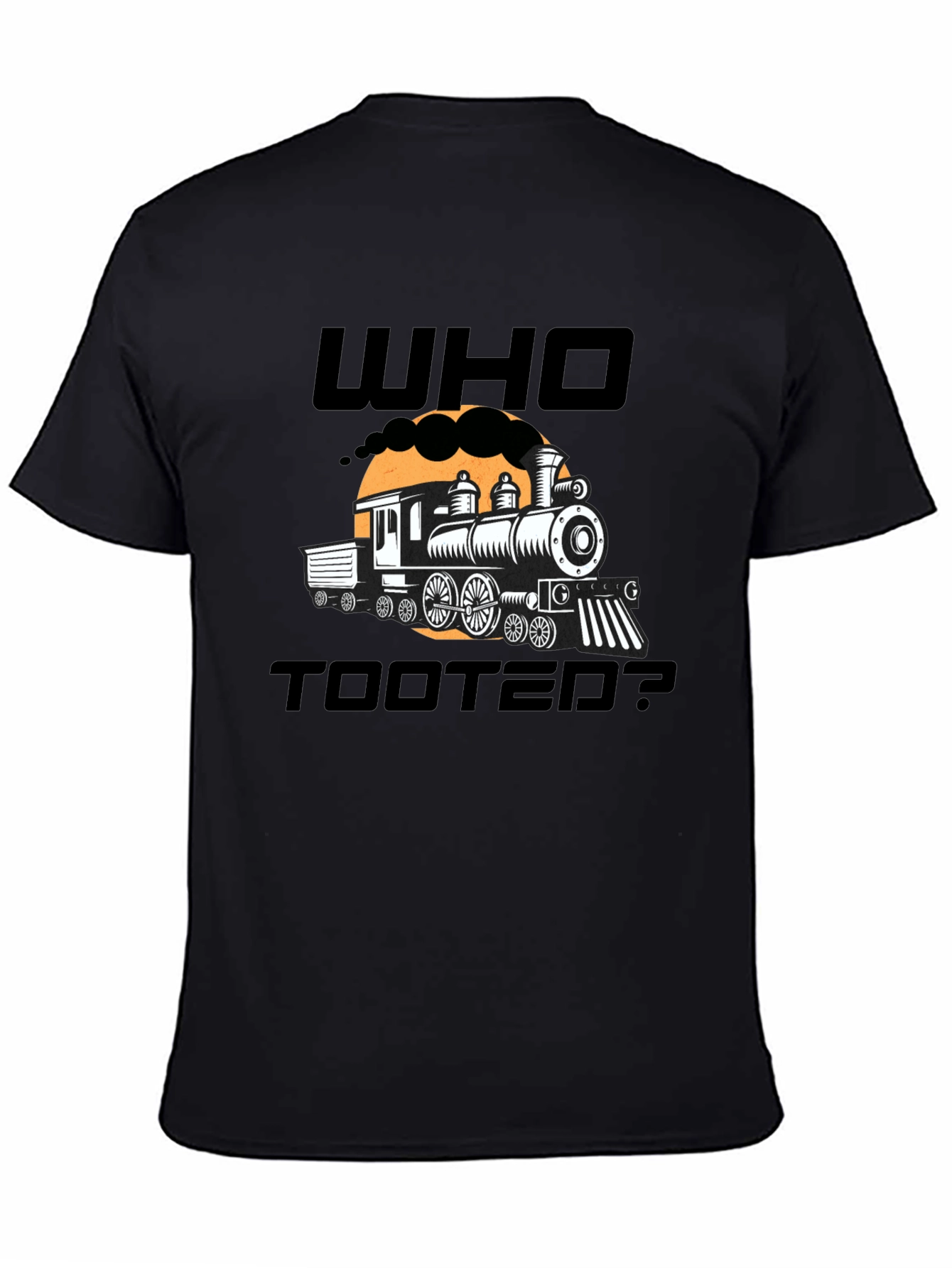 Who Tooted? Funny Train Graphic Novelty T-Shirt