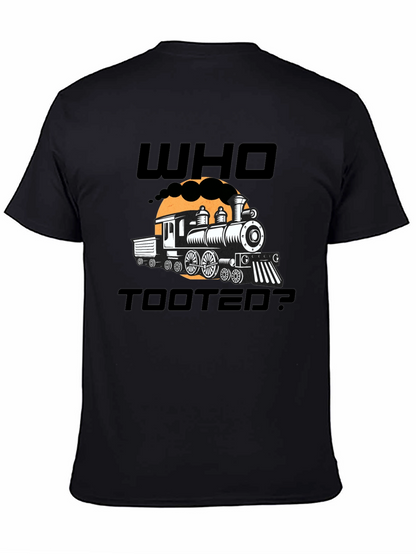Who Tooted? Funny Train Graphic Novelty T-Shirt