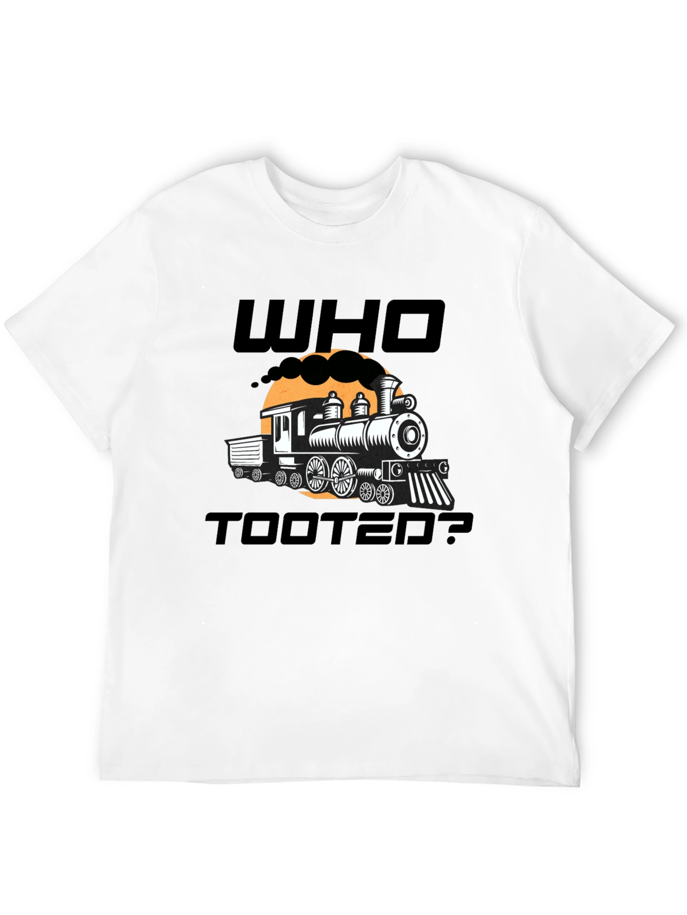 Who Tooted? Funny Train Graphic Novelty T-Shirt
