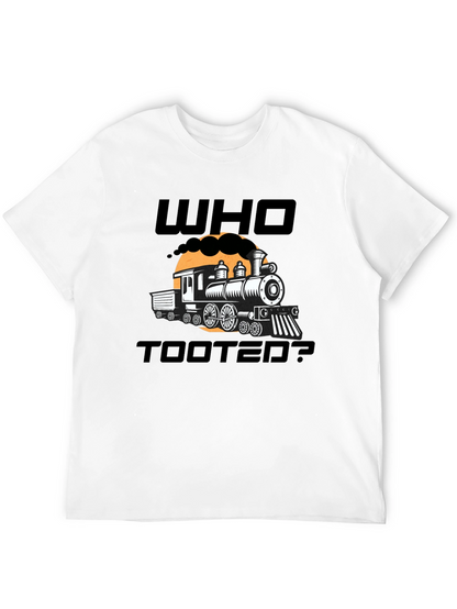 Who Tooted? Funny Train Graphic Novelty T-Shirt