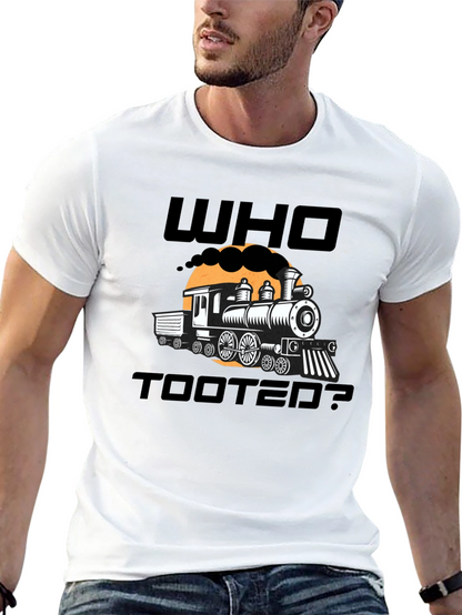 Who Tooted? Funny Train Graphic Novelty T-Shirt