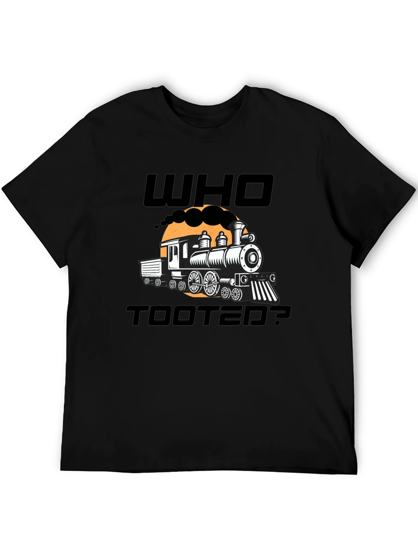 Who Tooted? Funny Train Graphic Novelty T-Shirt
