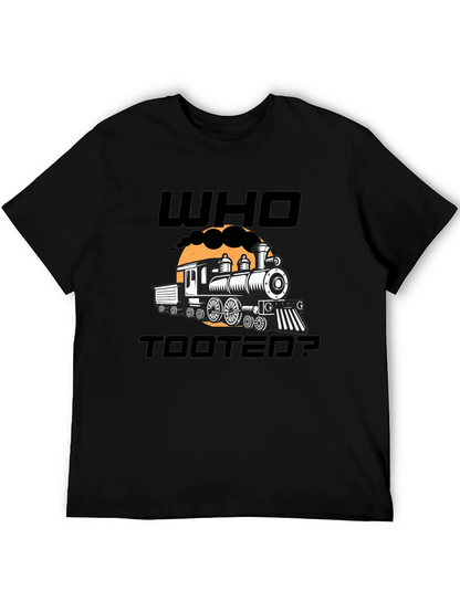 Who Tooted? Funny Train Graphic Novelty T-Shirt