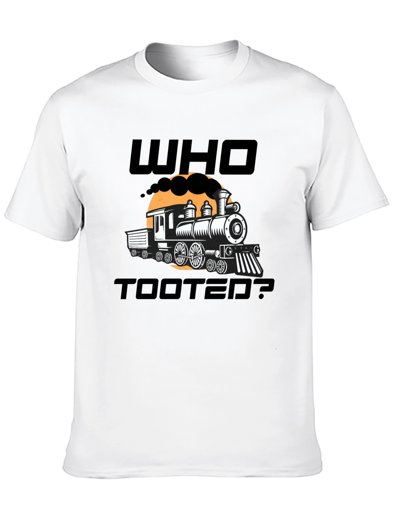 Who Tooted? Funny Train Graphic Novelty T-Shirt