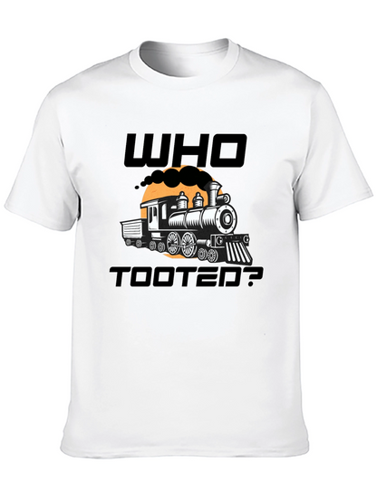 Who Tooted? Funny Train Graphic Novelty T-Shirt