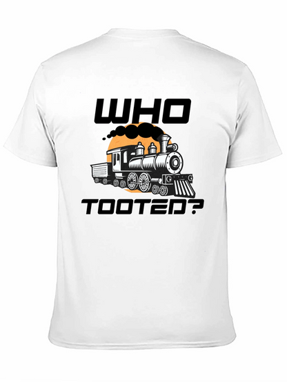 Who Tooted? Funny Train Graphic Novelty T-Shirt