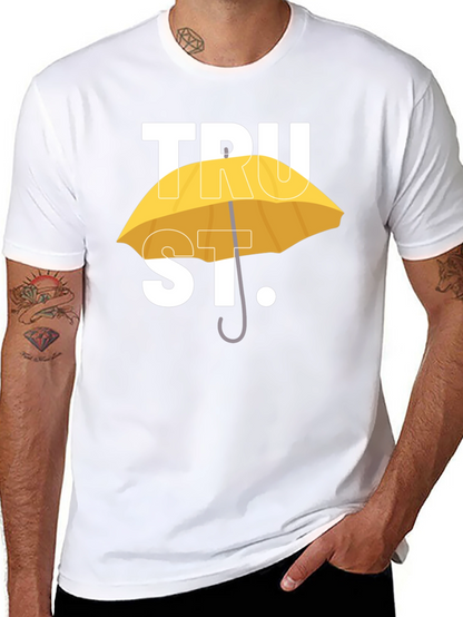 TRUST T-Shirt - Yellow Umbrella Design
