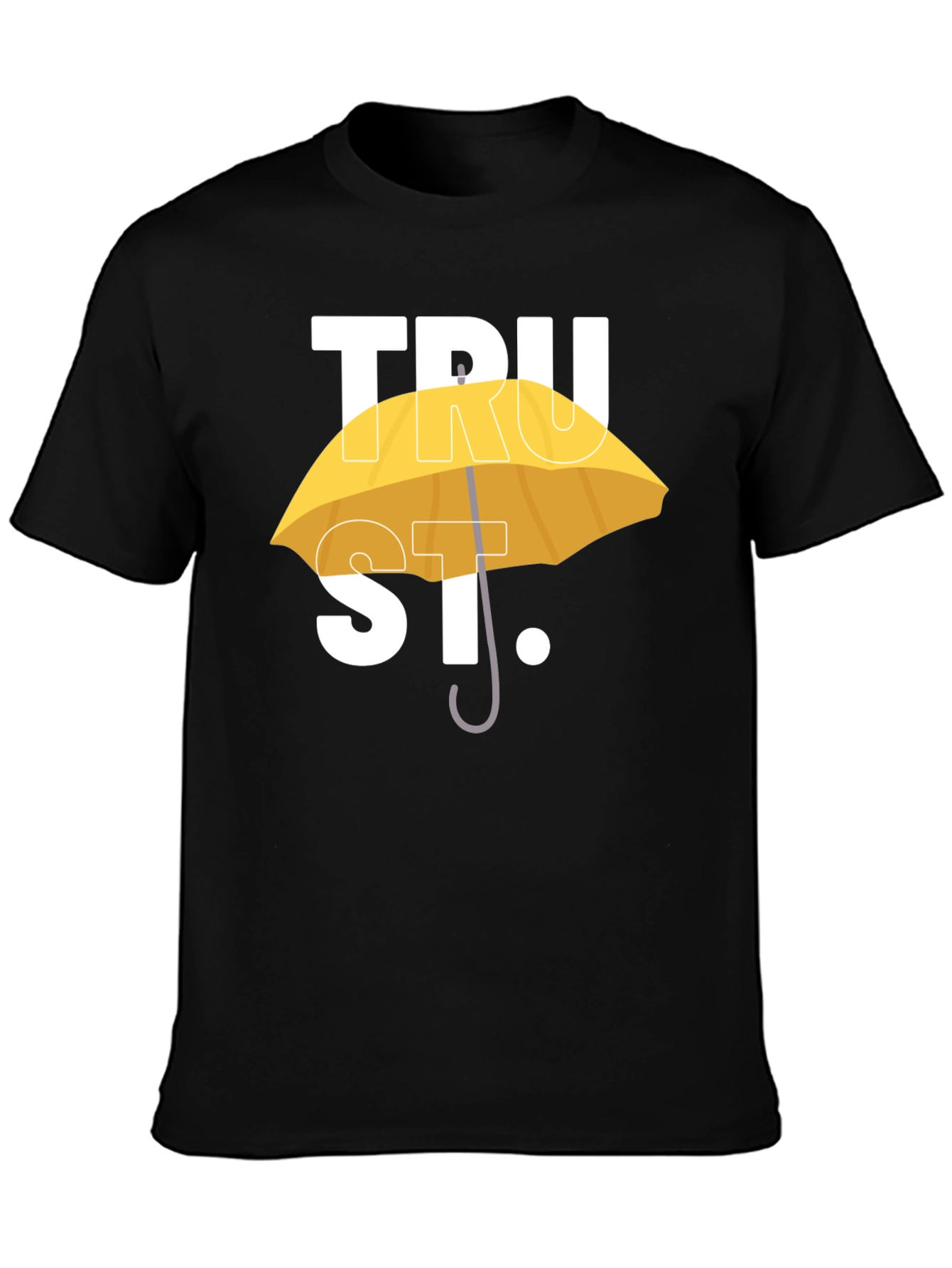 TRUST T-Shirt - Yellow Umbrella Design