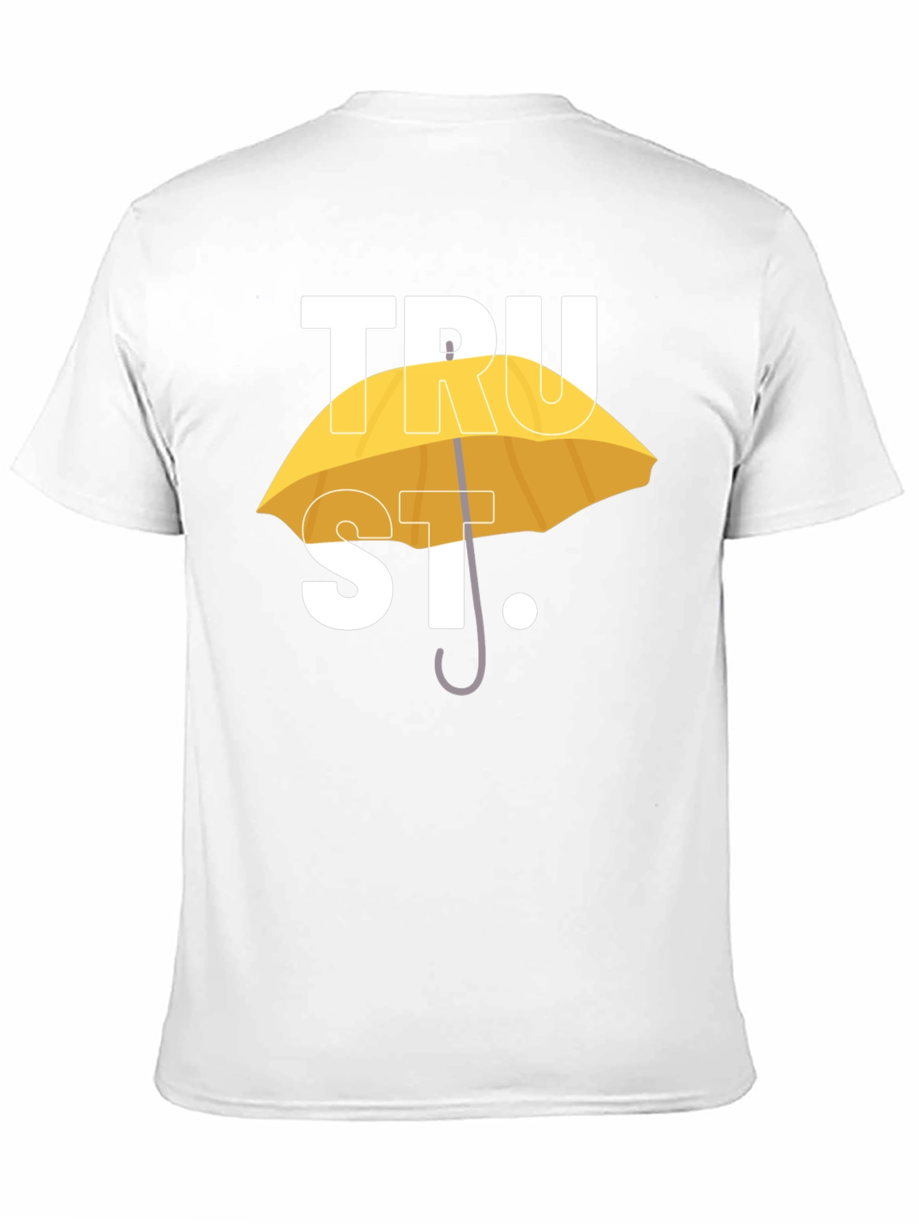 TRUST T-Shirt - Yellow Umbrella Design