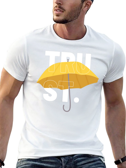 TRUST T-Shirt - Yellow Umbrella Design