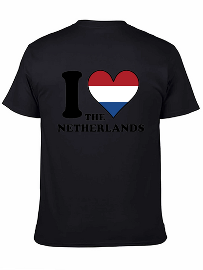 I Love Netherlands T-Shirt - Flag Heart Design