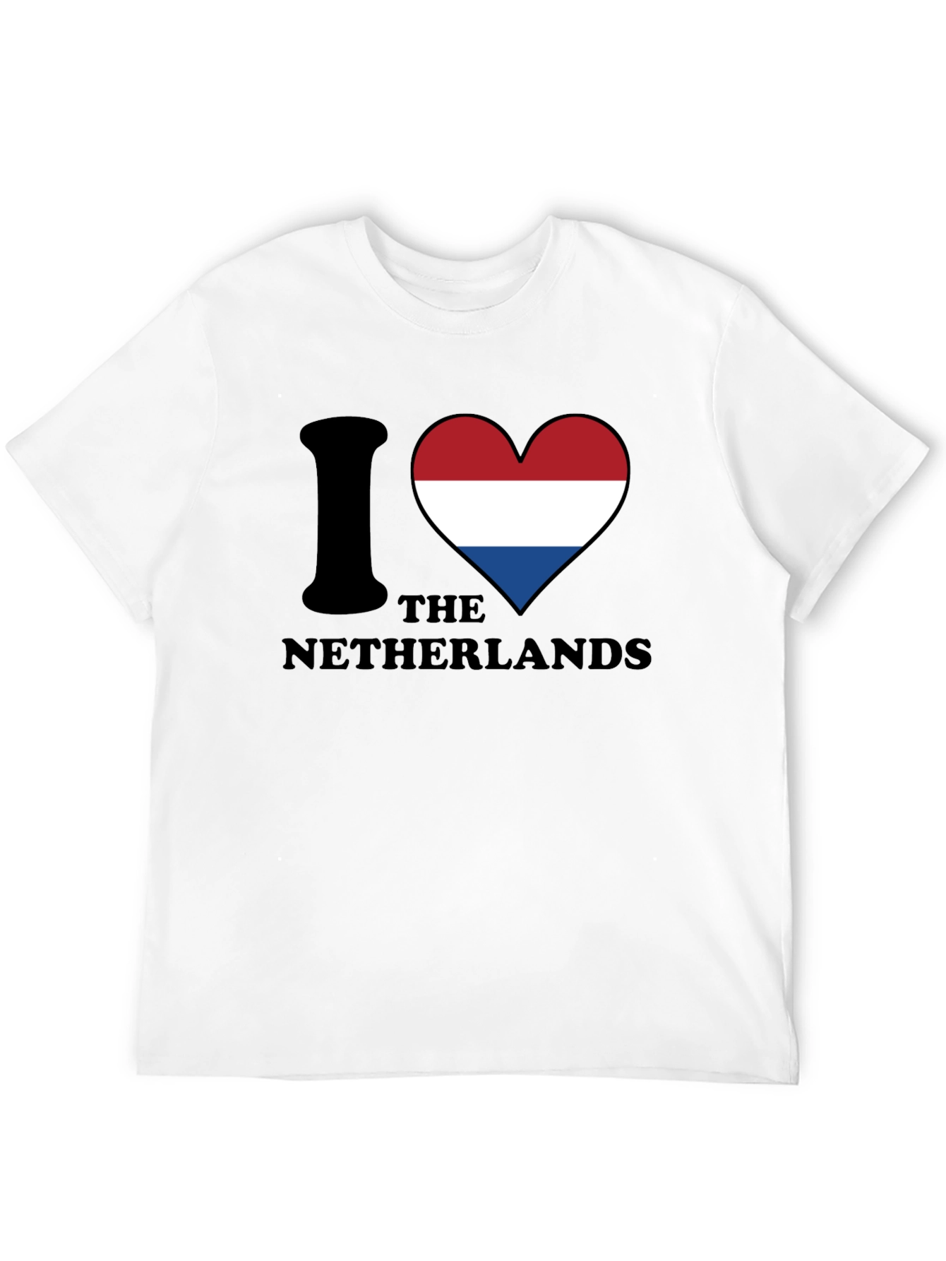 I Love Netherlands T-Shirt - Flag Heart Design