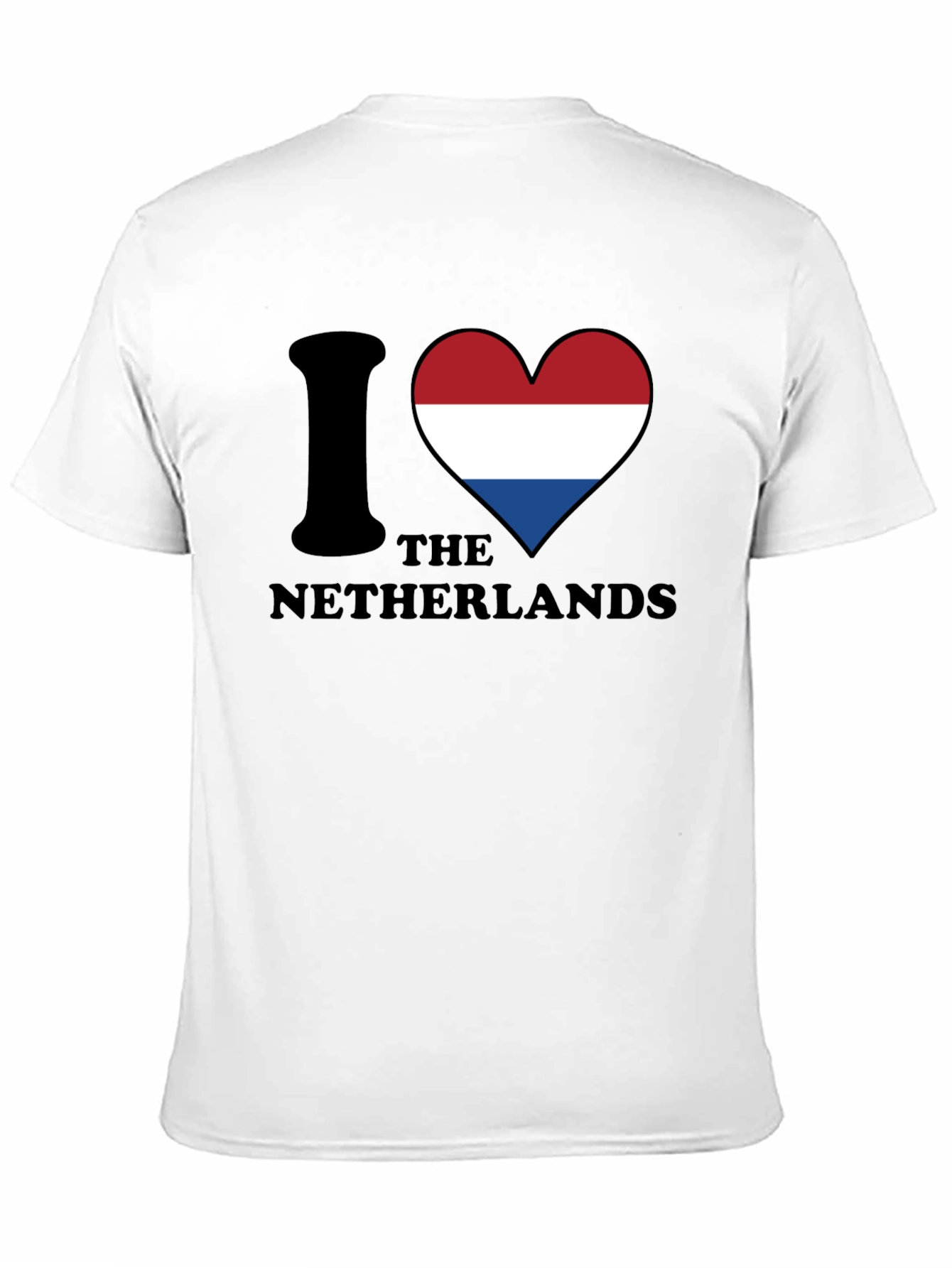 I Love Netherlands T-Shirt - Flag Heart Design