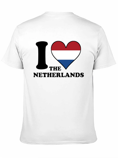 I Love Netherlands T-Shirt - Flag Heart Design