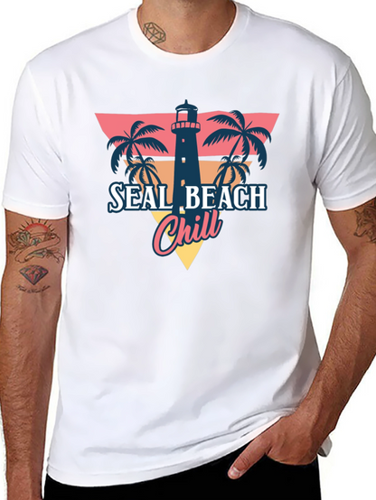 Seal Beach Chill T-Shirt - Retro Summer Vibes