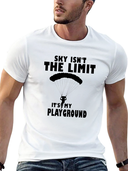 Sky Isnt the Limit T-Shirt - Playground Parachute Design