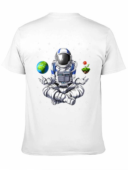 Meditating Astronaut Graphic T-Shirt