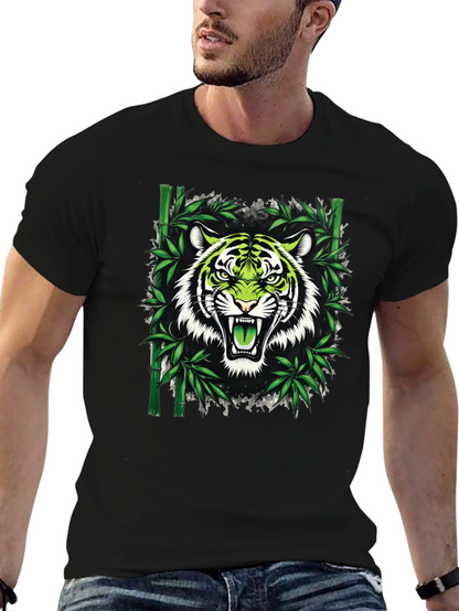 Tiger Bamboo Graphic T-Shirt - Fierce Style