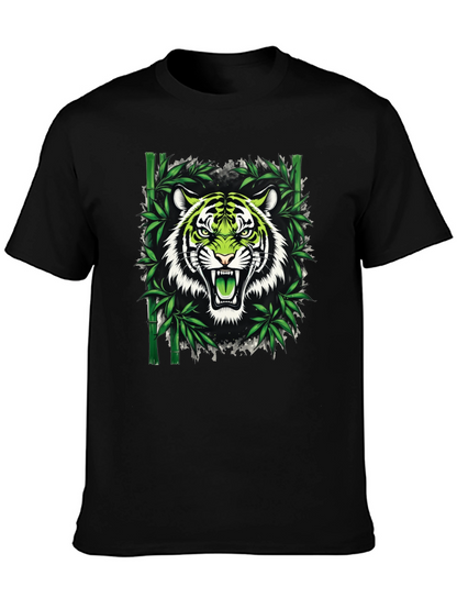 Tiger Bamboo Graphic T-Shirt - Fierce Style