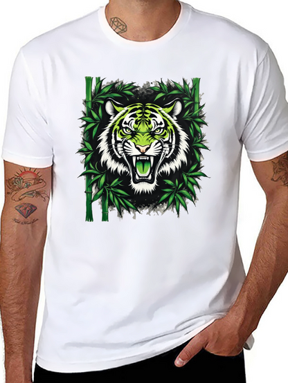 Tiger Bamboo Graphic T-Shirt - Fierce Style