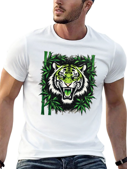 Tiger Bamboo Graphic T-Shirt - Fierce Style
