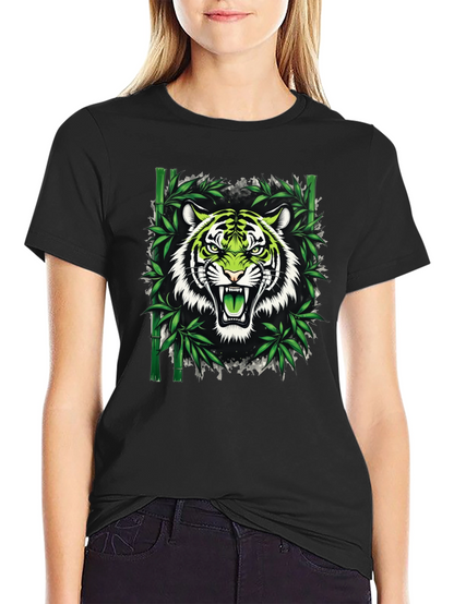 Tiger Bamboo Graphic T-Shirt - Fierce Style