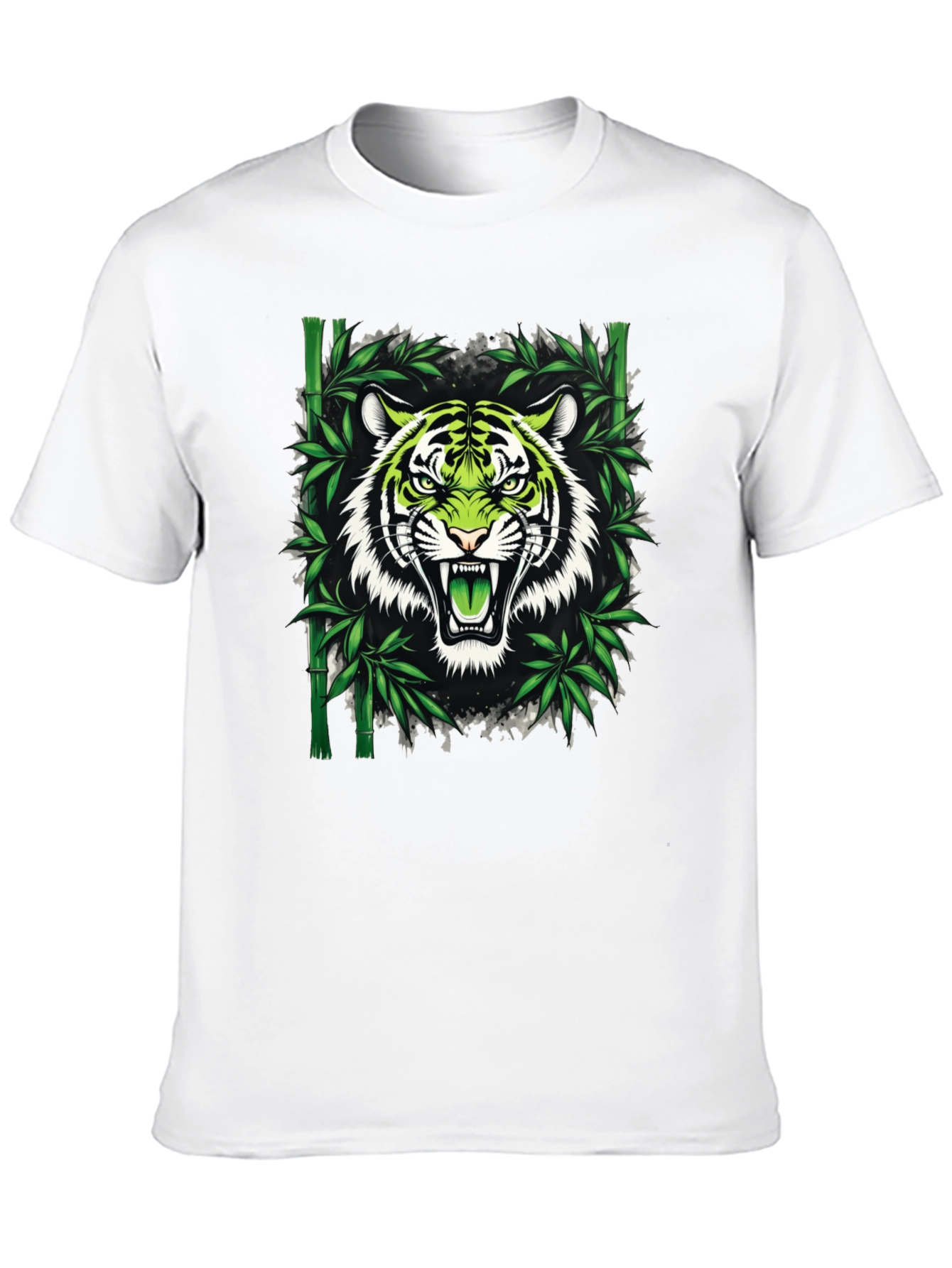 Tiger Bamboo Graphic T-Shirt - Fierce Style