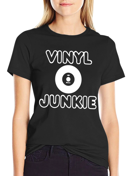 Vinyl Junkie T-Shirt - Record Lover Tee