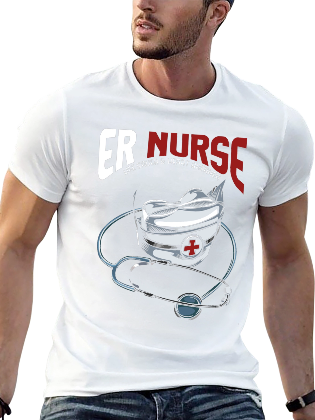 ER Nurse T-Shirt - Life Saver & Heart Breaker