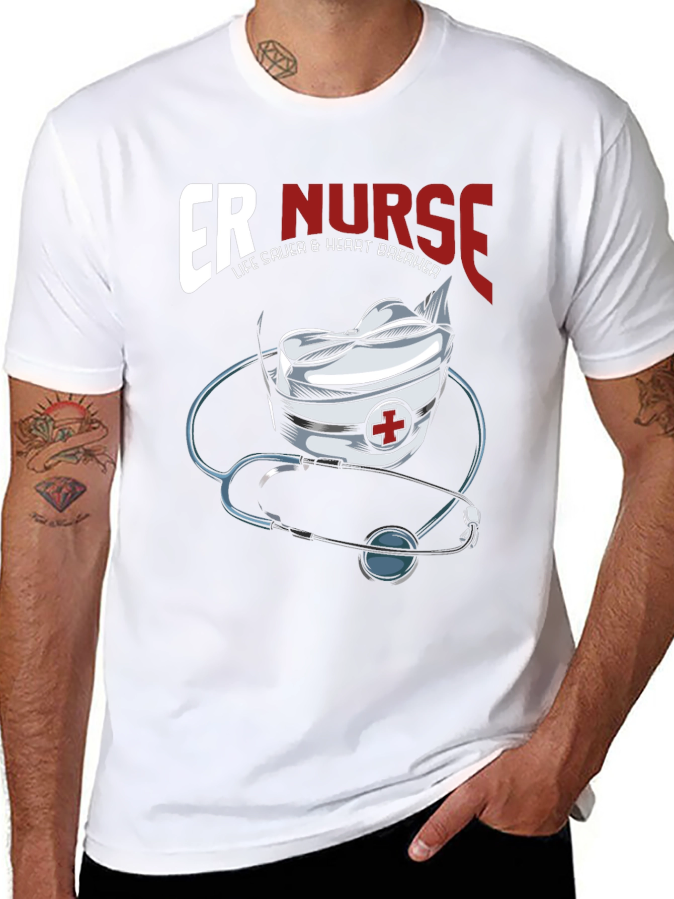 ER Nurse T-Shirt - Life Saver & Heart Breaker