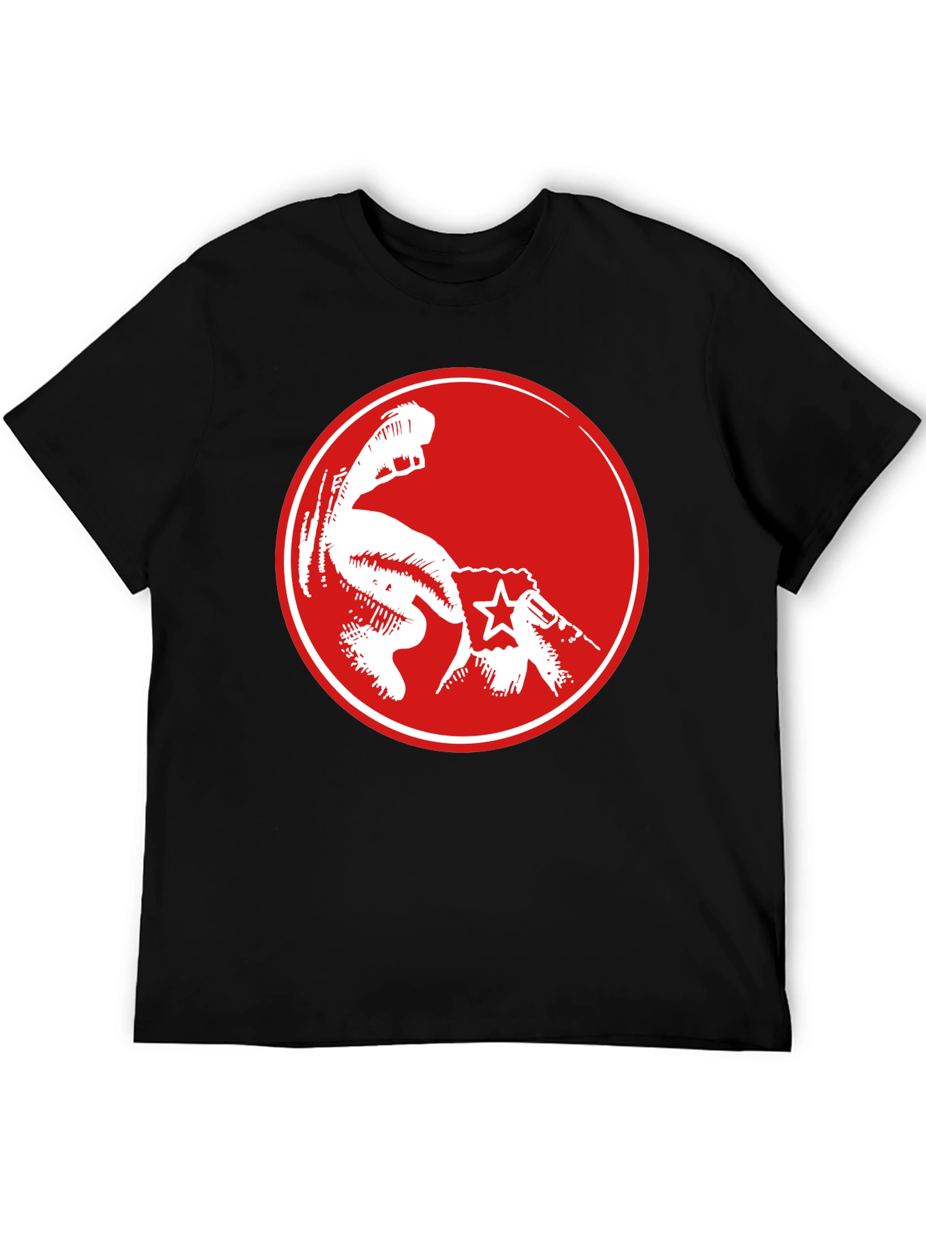 Red Fist Graphic Black T-Shirt - Power & Revolution