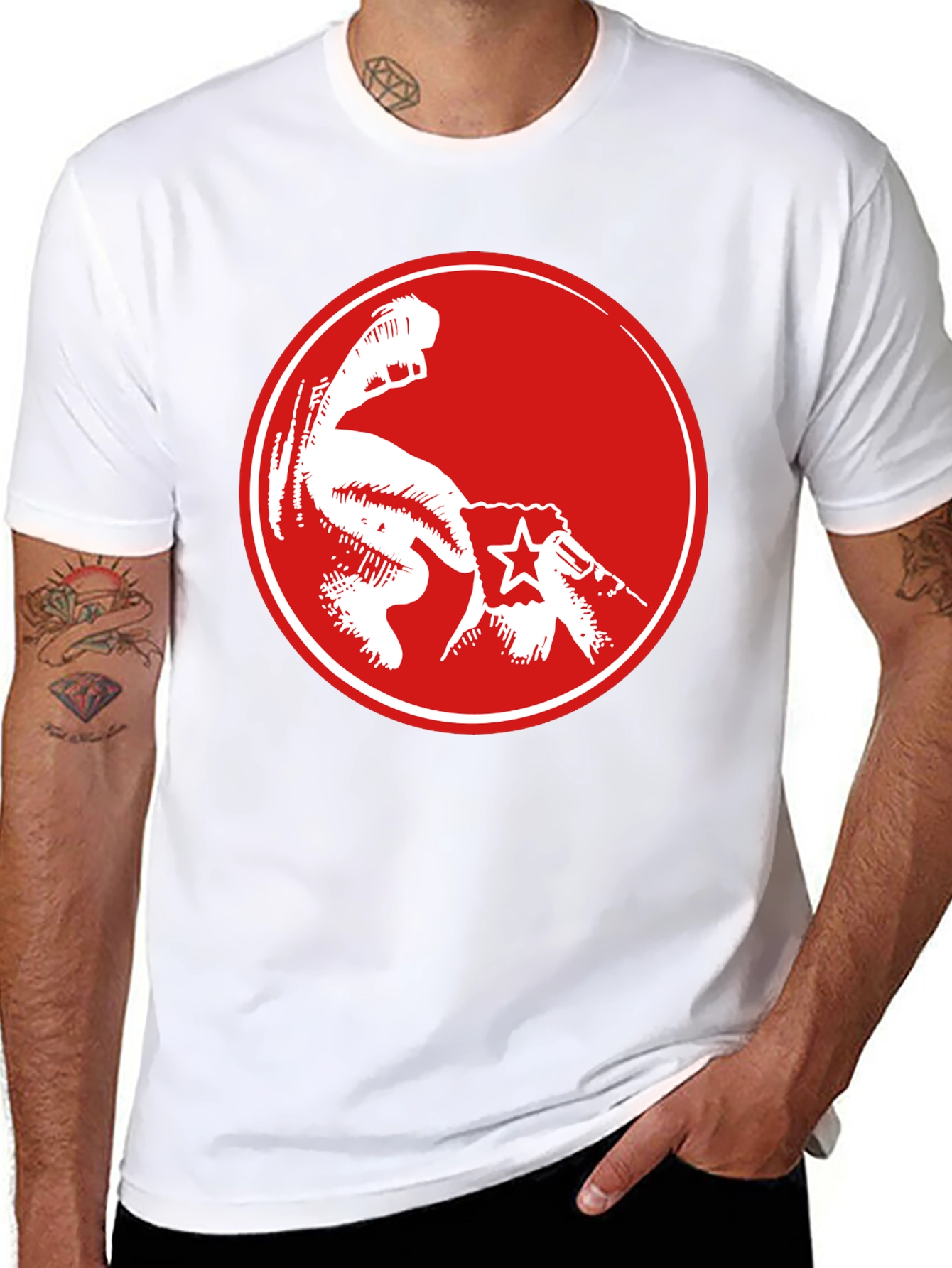 Red Fist Graphic Black T-Shirt - Power & Revolution