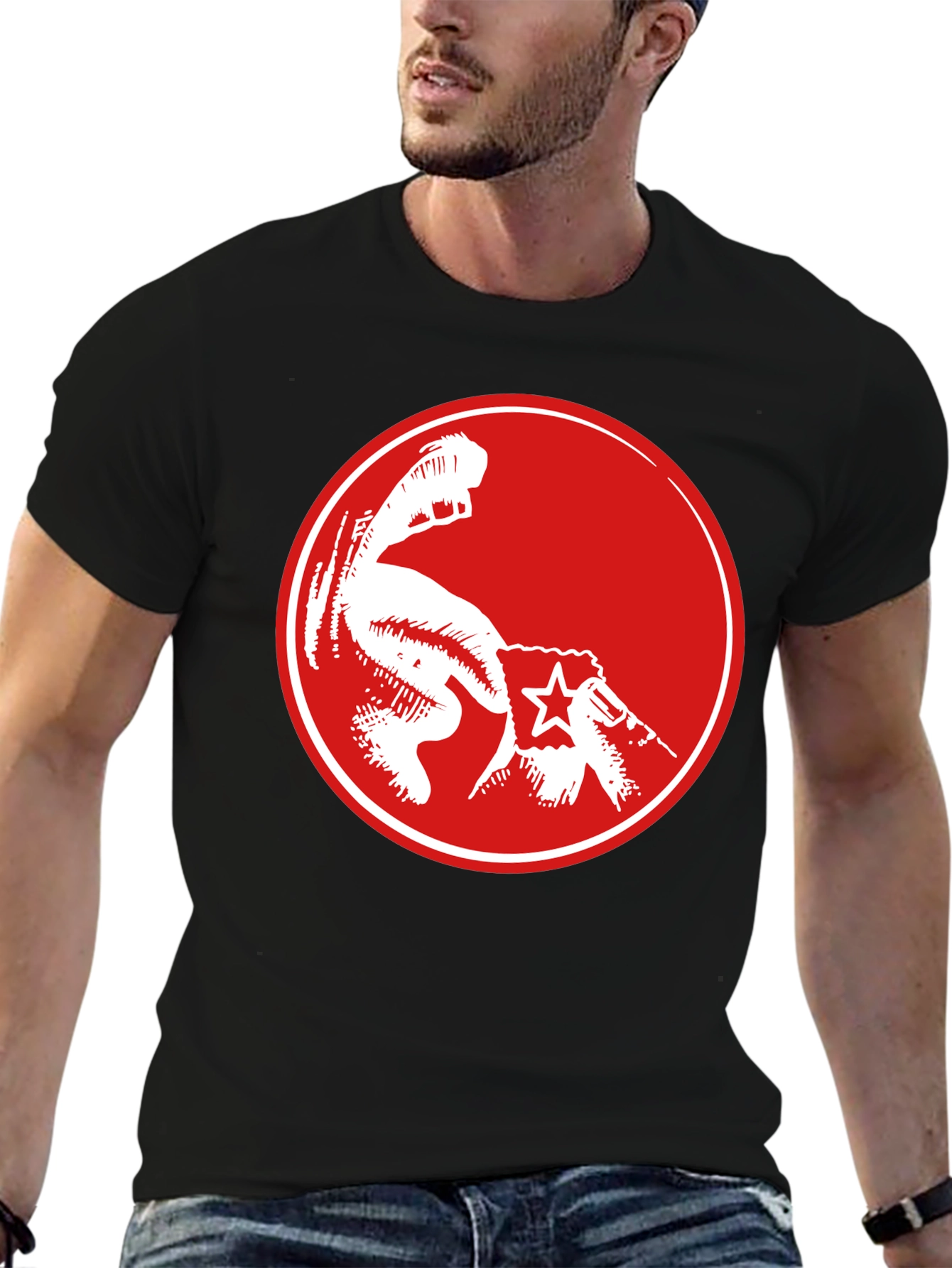 Red Fist Graphic Black T-Shirt - Power & Revolution