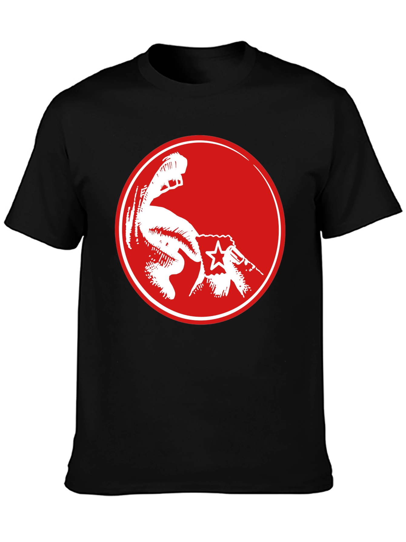 Red Fist Graphic Black T-Shirt - Power & Revolution