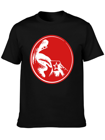 Red Fist Graphic Black T-Shirt - Power & Revolution