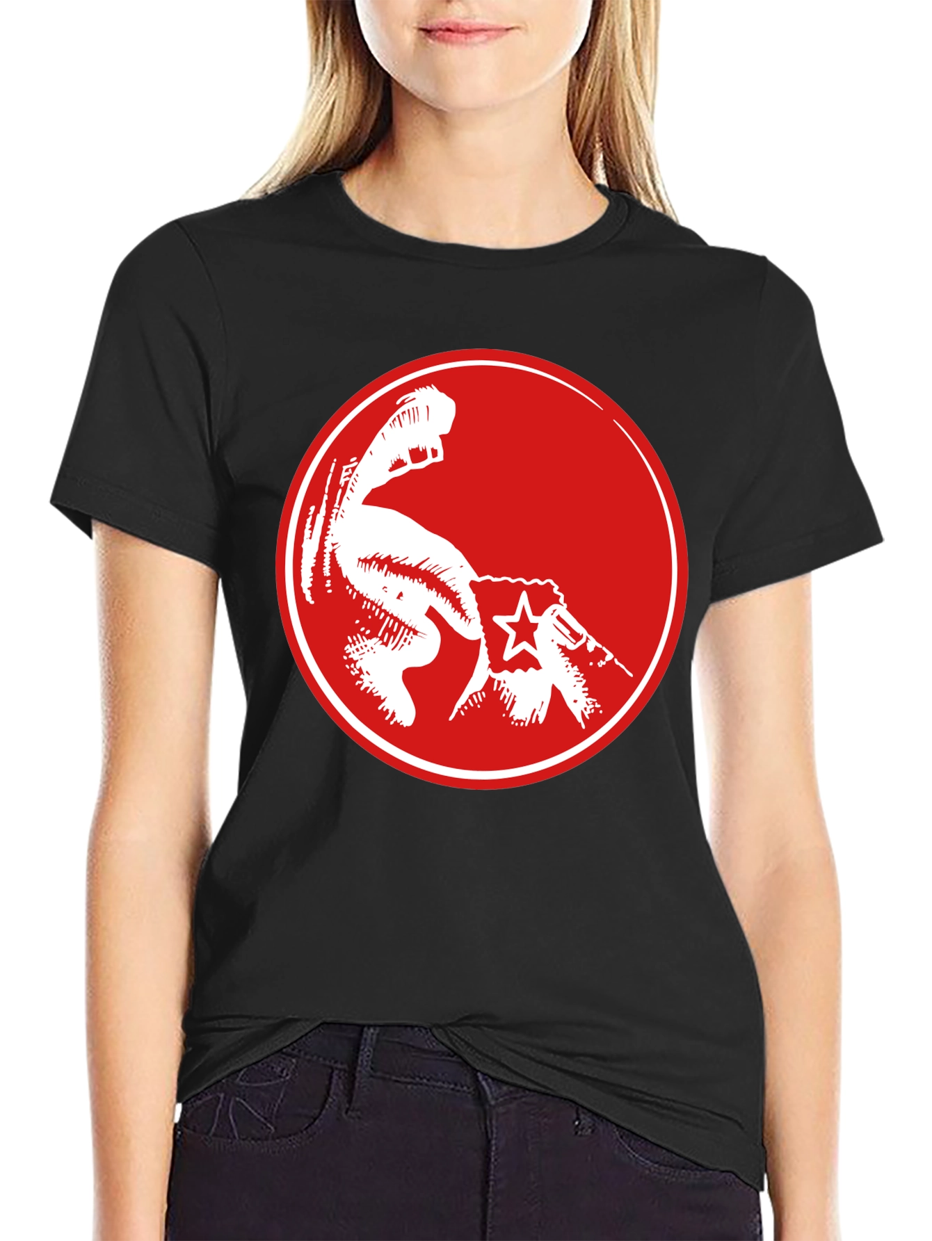 Red Fist Graphic Black T-Shirt - Power & Revolution