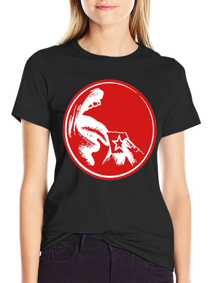 Red Fist Graphic Black T-Shirt - Power & Revolution