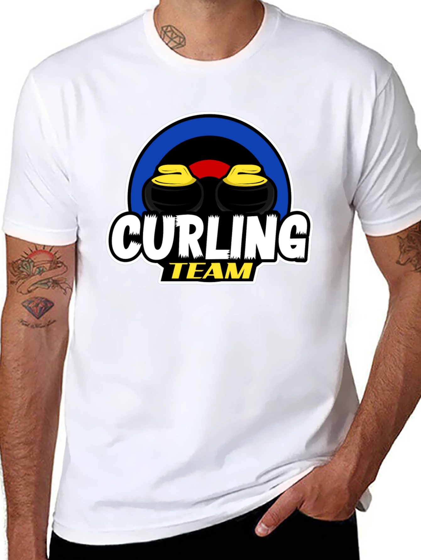 Curling Team Graphic T-Shirt