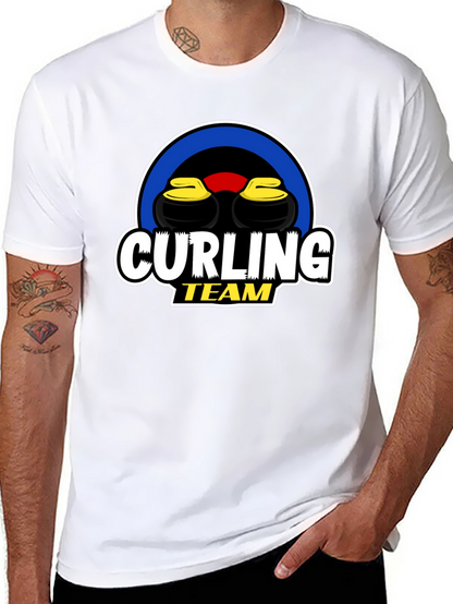 Curling Team Graphic T-Shirt