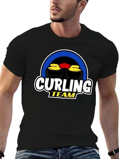 Curling Team Graphic T-Shirt