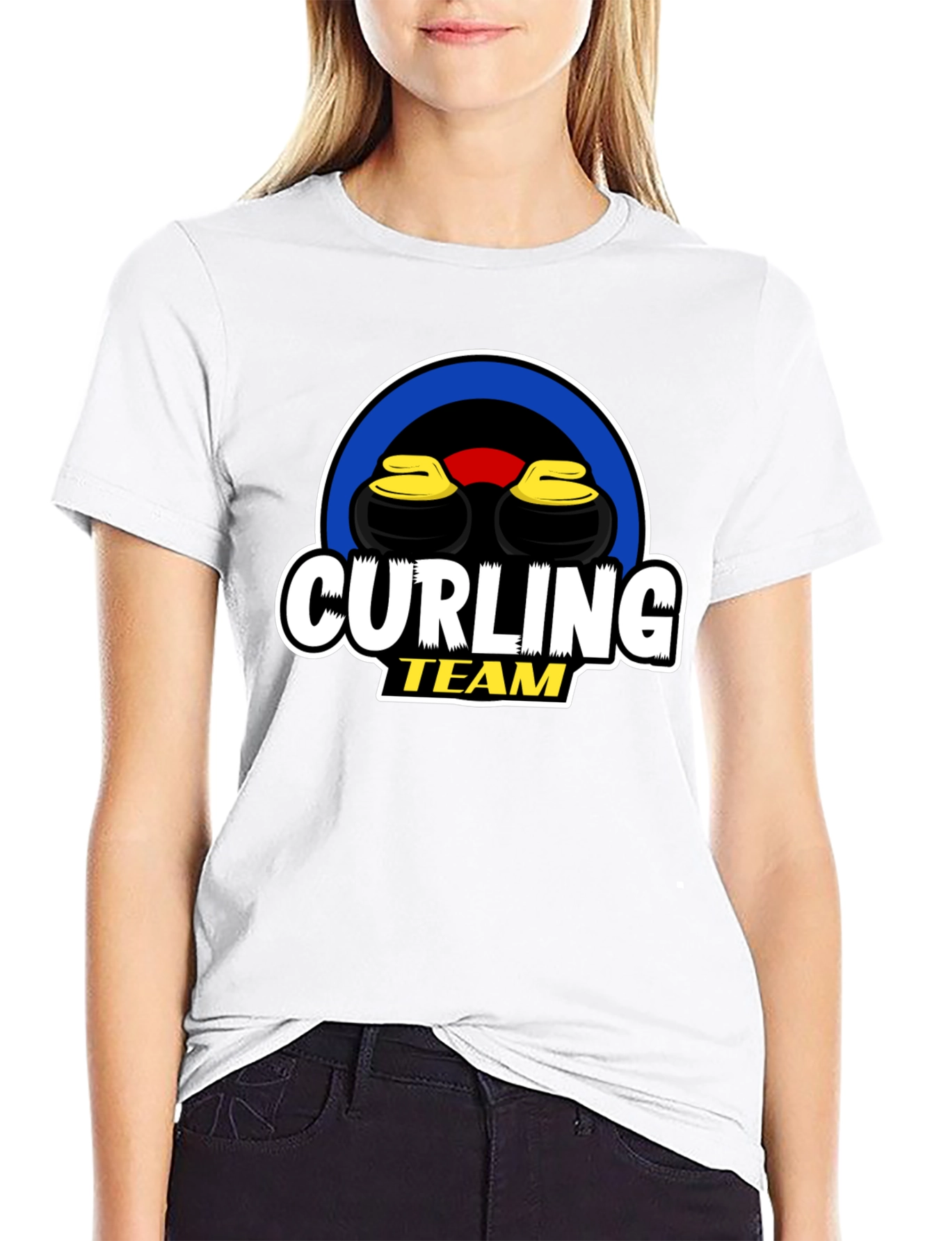 Curling Team Graphic T-Shirt