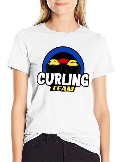 Curling Team Graphic T-Shirt