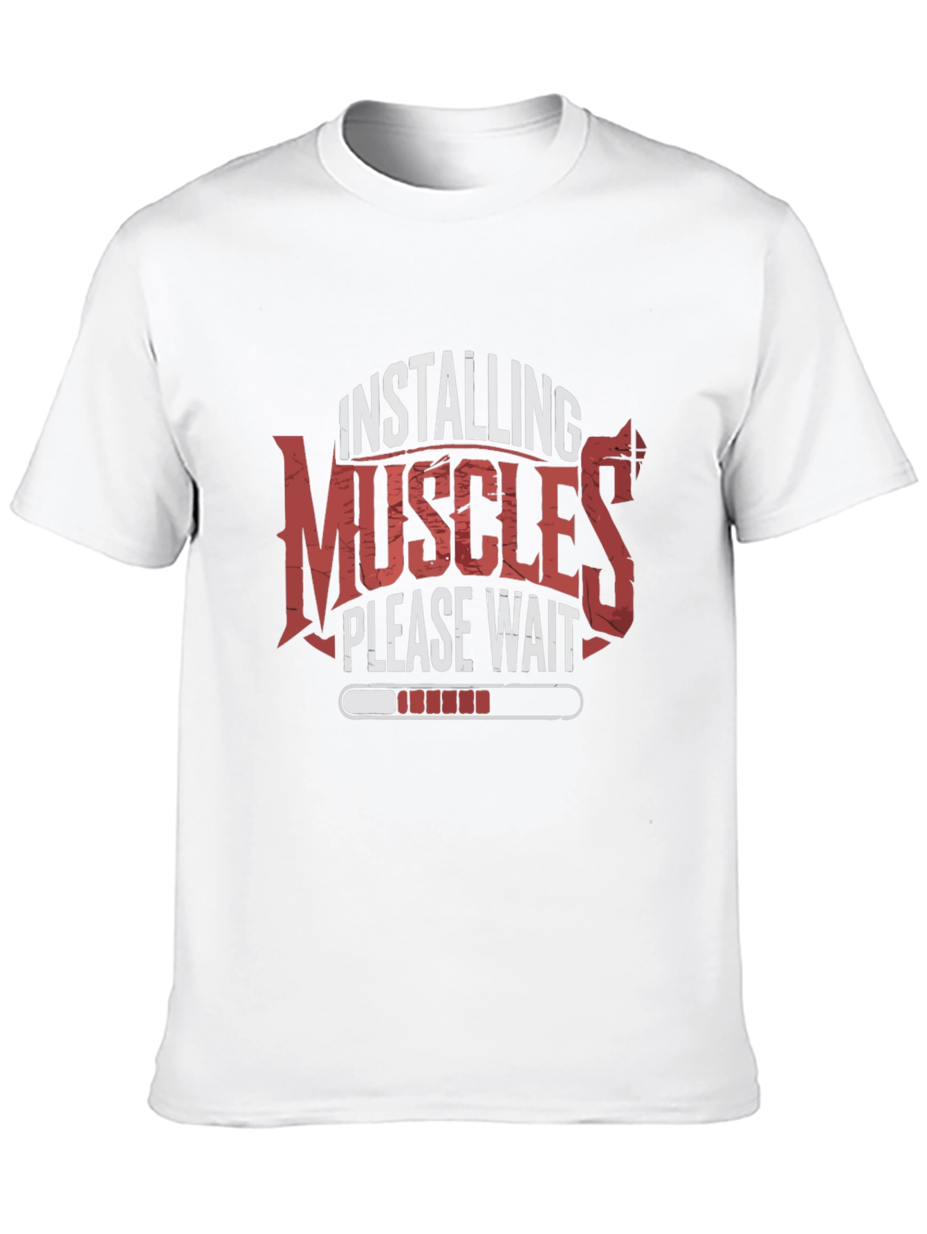 Installing Muscles T-Shirt Gym Fitness Tee