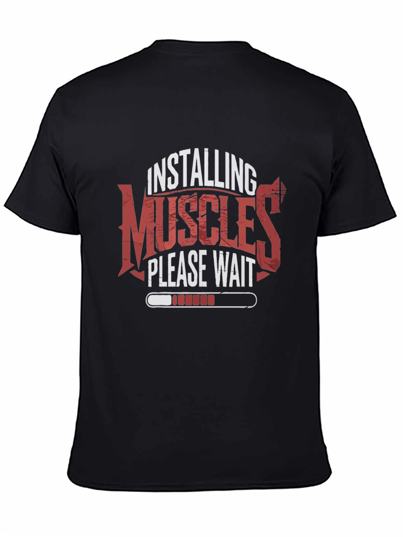Installing Muscles T-Shirt Gym Fitness Tee