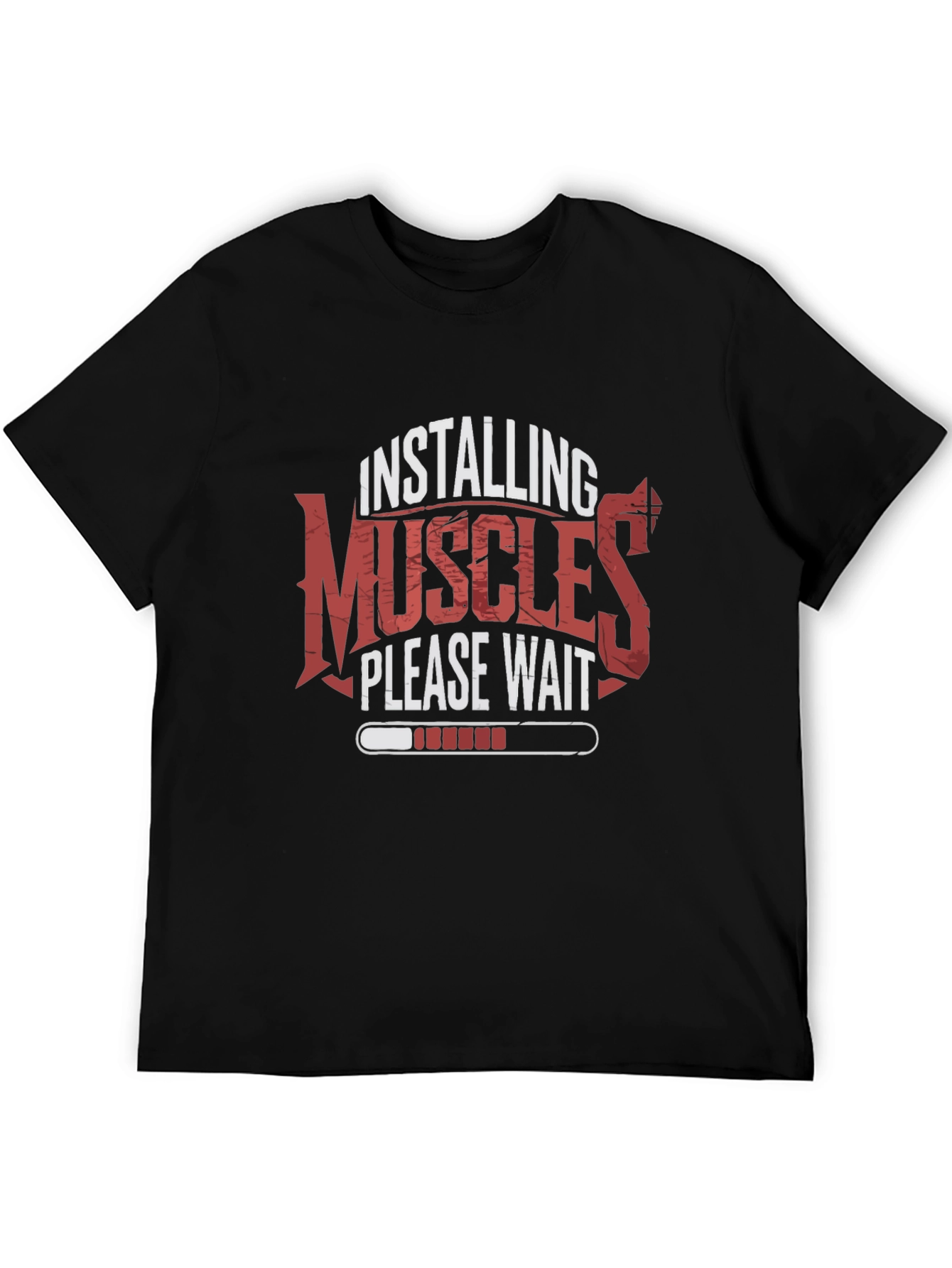 Installing Muscles T-Shirt Gym Fitness Tee