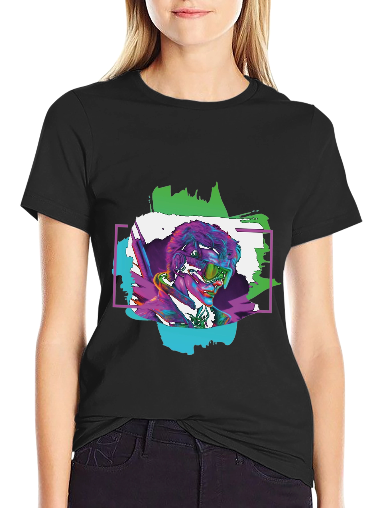 Vibrant Cyberpunk T-Shirt