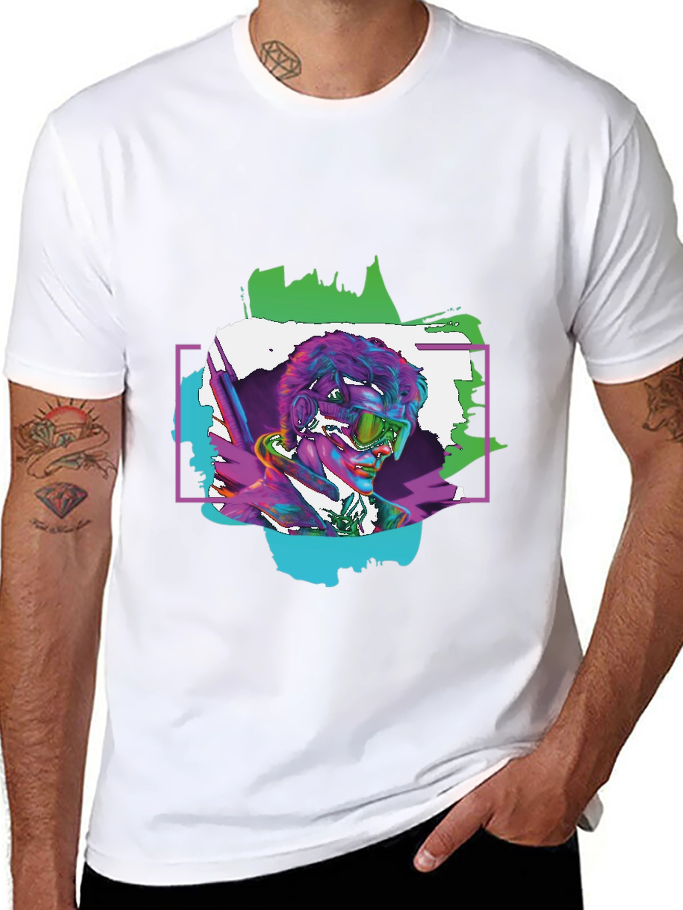 Vibrant Cyberpunk T-Shirt